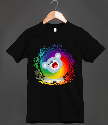 Roaring Rainbow! Cute Cartoon Lion T-Shirts and accessories by Cheerful Madness!! at Skreened