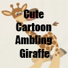 Cute Ambling Cartoon Giraffe T-Shirts and more Collection by Cheerful Madness!! at Zazzle
