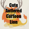 Cute Antlered Cartoon Lion T-Shirts, gifts and merchandise Collection by Cheerful Madness!! at Zazzle