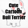 Cute Cartoon Bull terrier T-Shirts, apparel and gift items line by Cheerful Madness!! at Zazzle