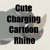 Cute Charging Cartoon Rhinoceros T-Shirts, accessories, gift items and more by Cheerful Madness!! at Zazzle