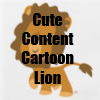 Cute Content Cartoon Lion T-Shirts, accessories and merchandise Line by Cheerful Madness!! at Zazzle