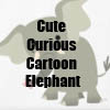 Cute Curious Cartoon Elephant T-Shirts and more by Cheerful Madness!! at Zazzle