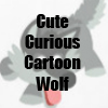 Cute Curious Cartoon Wolf Line of products, T-Shirts and accessories by Cheerful Madness!! at Zazzle
