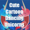 Cute Cartoon Dancing Unicorns  T-Shirts,  apparel, accessories and more by Cheerful Madness!! at Zazzle