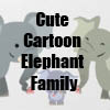Cute Cartoon Elephant Family T-Shirts and more by Cheerful Madness!! at Zazzle