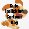 Cute Frolicking Cartoon Dog T-Shirts and accessories and more by Cheerful Madness!! at Zazzle