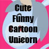 Cute Funny Cartoon Unicorn T-Shirts, apparel and gifts and more by Cheerful Madness!! at Zazzle