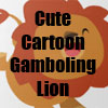 Cute Cartoon Gamboling Lion Collection of Apparel, T-Shirts and gifts by Cheerful Madness!! at Zazzle