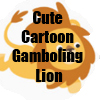 Cute Gamboling Cartoon Lion Line of Merchandise, T-Shirts and Accessories by Cheerful Madness!! at Zazzle