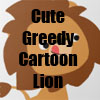 Cute Greedy Cartoon Lion Line of Merchandise, T-Shirts and Accessories by Cheerful Madness!! at Zazzle