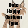 Cute HAppy Cartoon Lynx Line of T-Shirts, gift items, accessories and more by Cheerful Madness!! at Zazzle