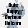 Cute Happy Cartoon Unicorn T-Shirts, apparel, gift items, accessories and more by Cheerful Madness!! at Zazzle