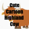Cute Cartoon Highland Cow T-Shirts and accessories by Cheerful Madness!! at Zazzle