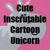 Cute Inscrutable Cartoon Unicorn T-Shirts, accessories and more by Cheerful Madness!! at Zazzle