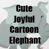 Cute Joyful Cartoon Elephant T-Shirts and accessories by Cheerful Madness!! at Zazzle