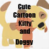 Cute Cartoon Kitty and Doggy Collection of T-Shirts, accessories and gifts by Cheerful Madness!! at Zazzle