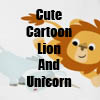Cute Cartoon Lion And Unicorn T-Shirts, accessories and gifts by Cheerful Madness!! at Zazzle