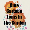 Cute Cartoon  Lions In The Garden Line of T-shirts and Merchandise by Cheerful Madness!! at Zazzle