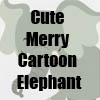 Cute Merry Cartoon Elephant T-Shirts and more collection by Cheerful Madness!! at Zazzle
