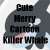 Cute Merry Cartoon Killer Whale T-Shirts and git items by Cheerful Madness!! at Zazzle