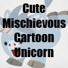 Cute Mischievous Cartoon Unicorn T-Shirts, accessories, gift items and more by Cheerful Madness!! at Zazzle