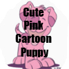 Cute Pink Cartoon Puppy T-Shirts and more Collection by Cheerful Madness!! at Zazzle