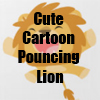 Cute Cartoon Pouncing Lion T-Shirts, accessories and more! by Cheerful Madness!! at Zazzle