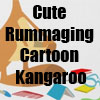 Cute Rummaging Cartoon Kangaroo T-Shirts and more by Cheerful Madness!1 at Zazzle