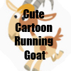 Cute Cartoon Running Goat Collection of T-shirts, apparel and more by Cheerful Madness!! at Zazzle
