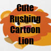Cute Rushing Cartoon Lion Collection of T-Shirts and gifts by Cheerful Madness!! at Zazzle