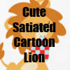 Cute Satiated Cartoon Lion Collection of Tees and merchandise by Cheerful Madness!! at Zazzle
