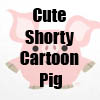 Cute Shorty Cartoon Pig T-Shirts, accessories and more by Cheerful Madness!! at Zazzle