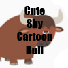 Cute Shy Cartoon Bull T-Shirts and accessories by Cheerful Madness!! at Zazzle