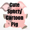 Cute Sporty Cartoon Pig Collection of T-Shirts, accessories and more by Cheerful Madness!! at Zazzle
