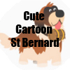 Cute Cartoon St Bernard T-Shirts and accessories Collection by Cheerful Madness!! at Zazzle