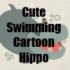 Cute Swimming Cartoon Hippopotamus  Collection of T-Shirts, accessories and more by Cheerful Madness!! at Zazzle