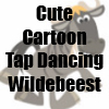 Cute Cartoon Tap Dancing Wildebeest(Gnu) merchandise by Cheerful Madness!! at Zazzle