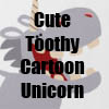Cute Toothy Cartoon Unicorn T-Shirts, gifts, accessories, etc by Cheerful Madness!! at Zazzle