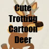 Cute Trotting Cartoon Deer T-Shirts, accessories and gift items by Cheerful Madness!! at Zazzle