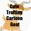 Cute Trotting Cartoon Goat Collection of T-Shirts, accessories, gift items and more by Cheerful Madness!! at Zazzle 