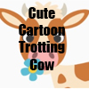 Cute Trotting Cartoon Cow T-Shirts and more by Cheerful Madness!!