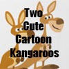 Two Cute Cartoon Kangaroos T-Shirts and more  by Cheerful Madness!! at Zazzle