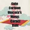 Cute Cartoon Unicorn's Magic Carpet Ride T-Shirts and accessories  line by Cheerful Madness!! at Zazzle