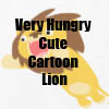 Very Hungry Cute Cartoon Lion T-Shirts and Accessories by Cheerful Madness!! at Zazzle